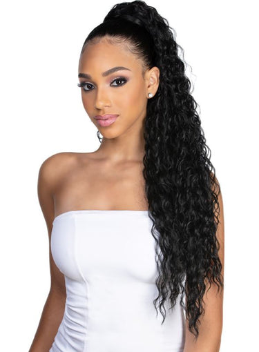 HARLEM 125 Samba 161 Drawstring Ponytail Water Wave 28